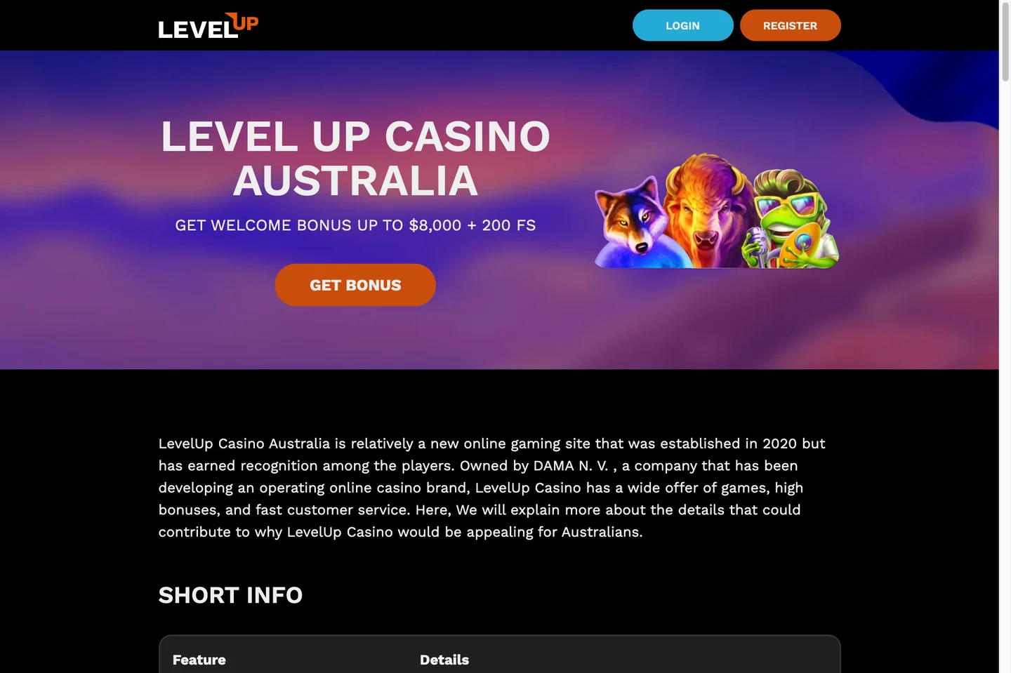 Level Up Casino Australia